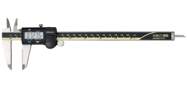 Mitutoyo ABSOLUTE AOS Digimatic keményfém betétes digitális tolómérő, 0-8", 0.0005" (0.01 mm) (500-177-30) termék fő termékképe