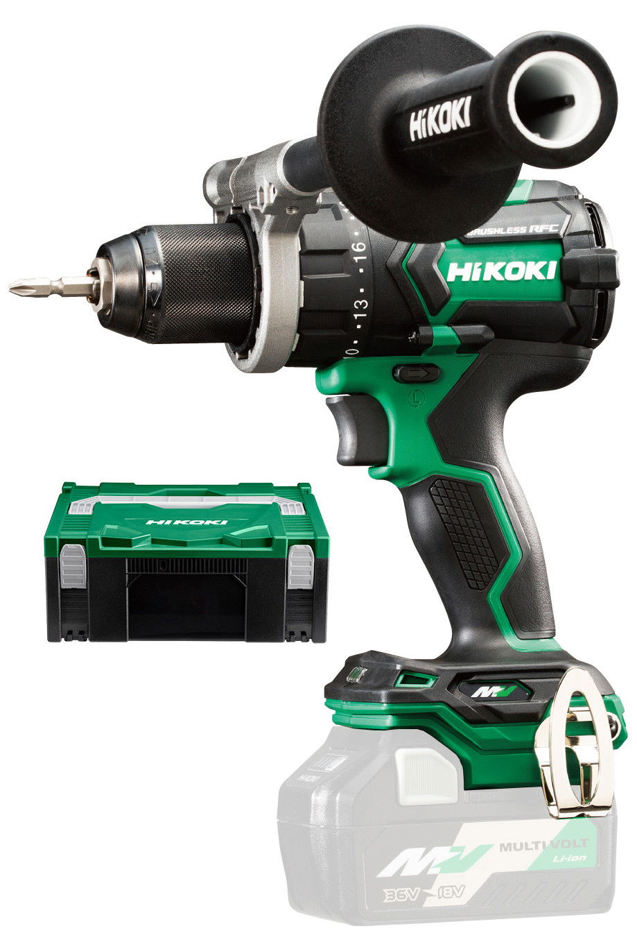 HiKoki DS36DC-W2Z MULTI VOLT akkus fúró-csavarozó (akku és töltő nélkül, Hitbox kofferben) termék fő termékképe