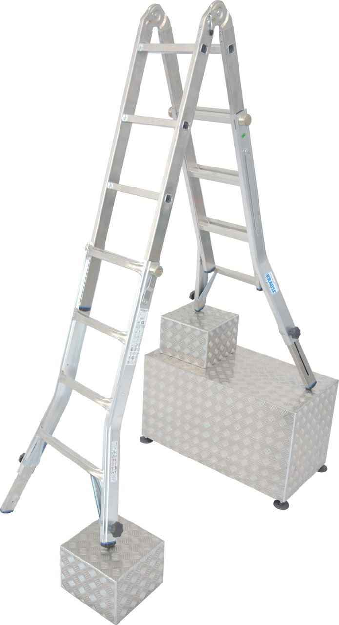 Krause STABILO Professional teleszkópos csuklós létra 4 db szárhosszabbítóval, 4x4 fokos termék fő termékképe