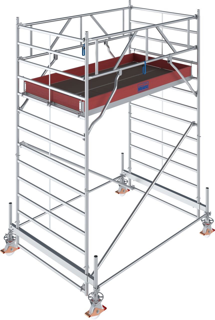 Krause STABILO Professional gurulóállvány, 500 -as sorozat, mezőméret: 2.5 m x 1.5 m, munkamagasság: 4.5 m termék fő termékképe