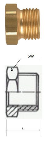 Rectus (RK 17/26) G 3/8i x G 3/4a csatlakozású szűkítő karmantyú, rövid termék fő termékképe
